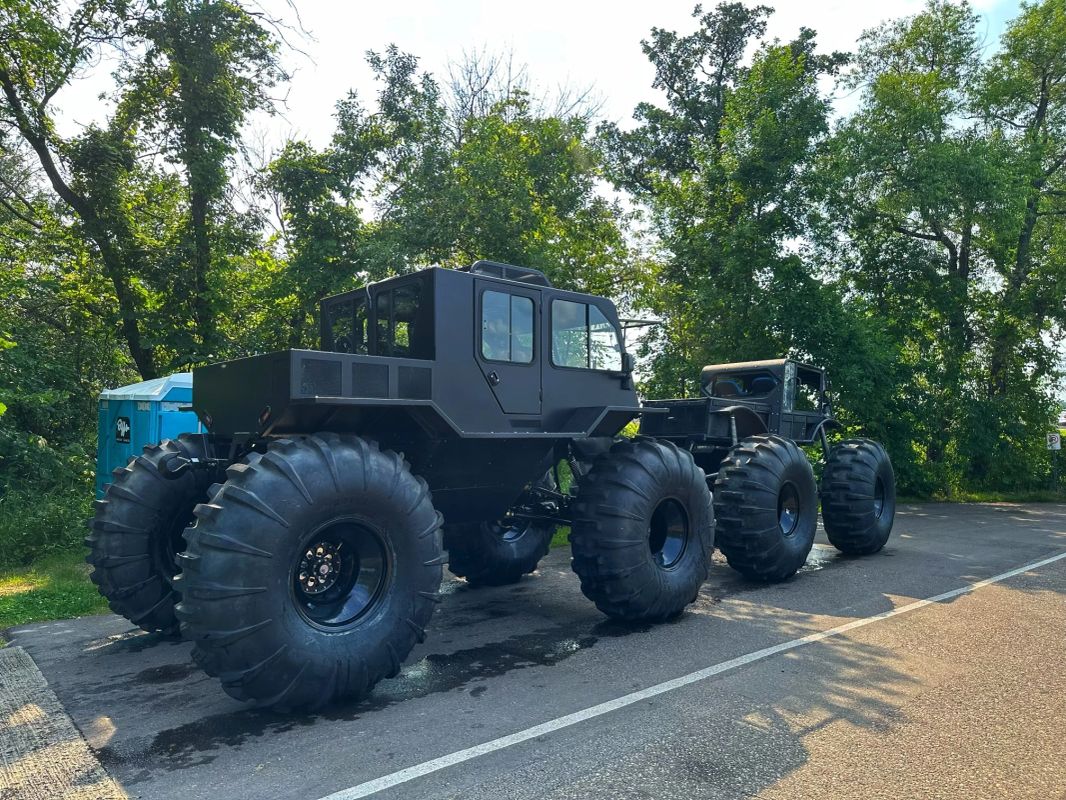 Two TUT amphibious utility trucks